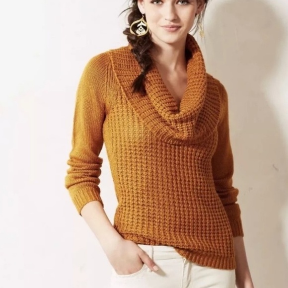 Mustard cowl neck sweater Clearance